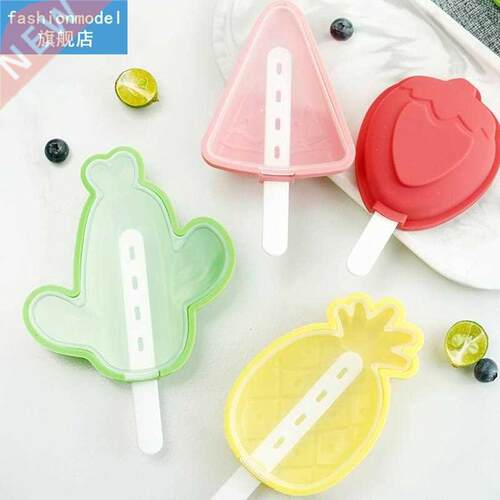 1pc Ice Cream Mold Non-Stick Ice Pop Maker Fruit Shape Popsi