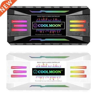 ARGB Controller 4Pin PWM 5V 3Pin ARGB Cooling Fan Smart Remo