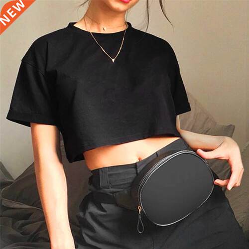 Harajuku Shirt Funny Y2K Women Crop Tops Casual Black Femme