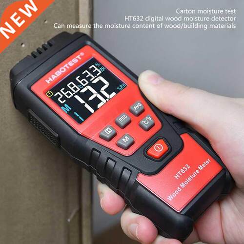 Moisture Meter with Backilght Auto-off Pin Type Digital Damp