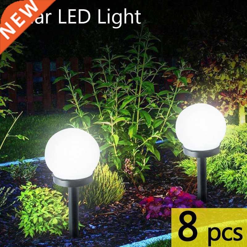 8 pcs/lot LED Solar Garden Light Outdoor Waterproof Lawn Lig