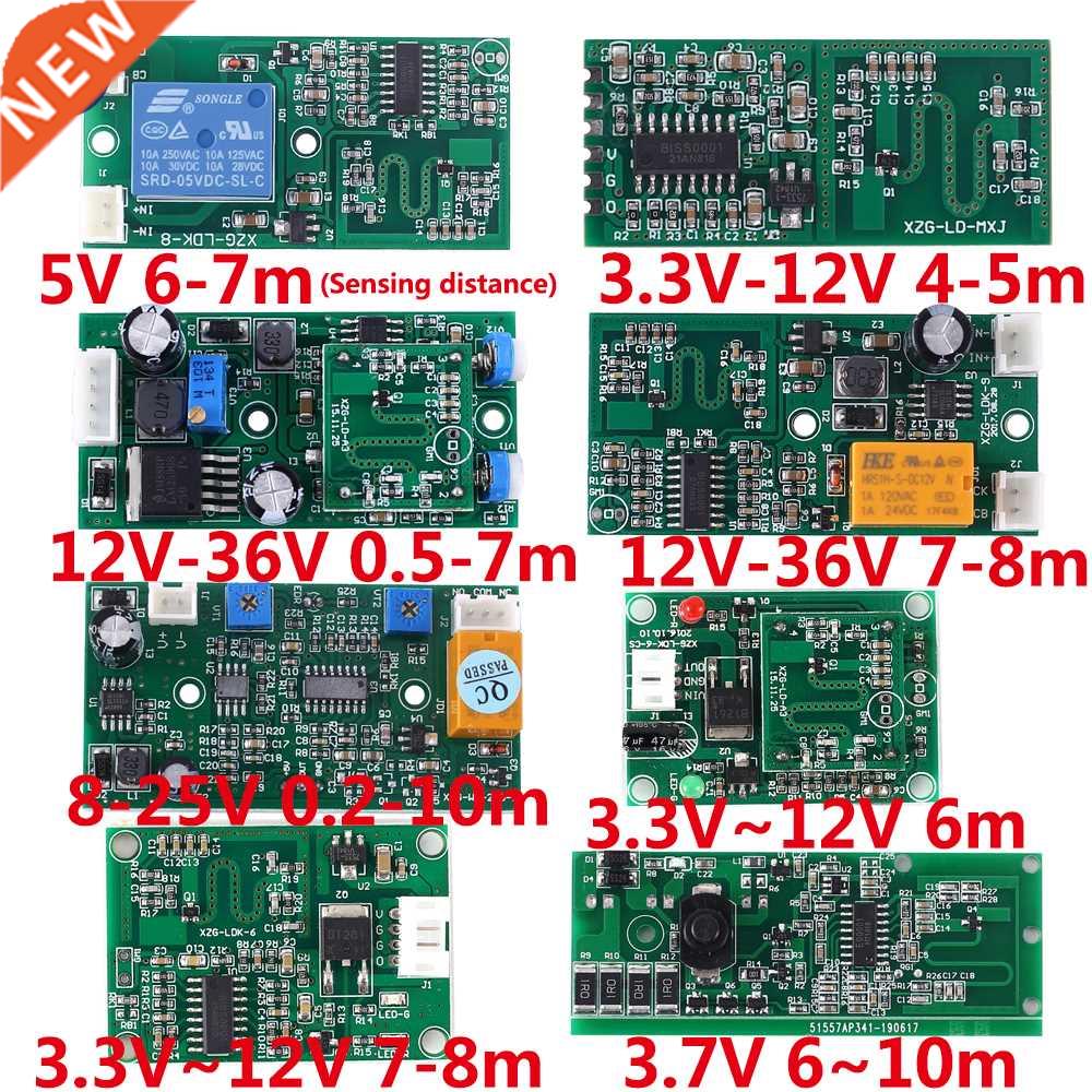 Microwave Radar Sensor Module Delay Time Relay Switch Contro