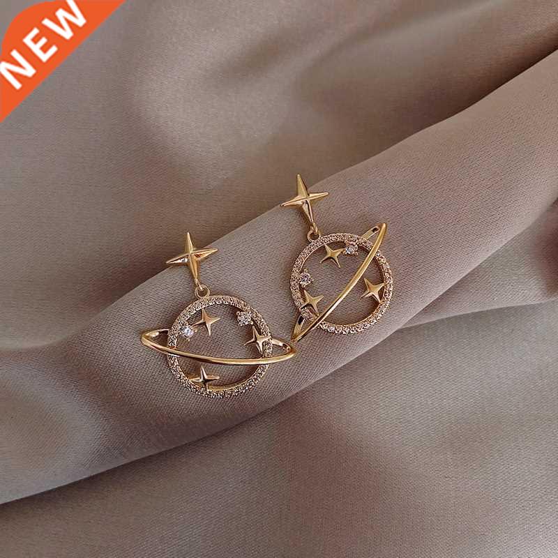 2021 New Arrival Crystal n Women Dangle Earrings Simple Fa