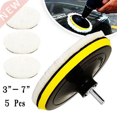 5pcs Universal Car Polish Pad 3/4 Inch Soft Wool Machine