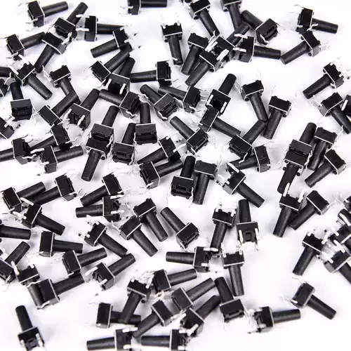 100pcs 4pin мгновенный тактильный тактильный кноп