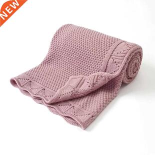 Baby Blankets Knitted Newborn Swaddle Wrap Crib Quilt Super