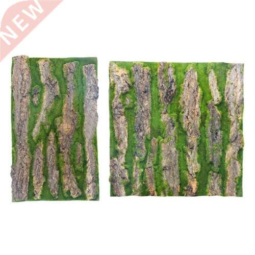 Wall Decoration Green Plant Bark with Moss  Artificial Ba