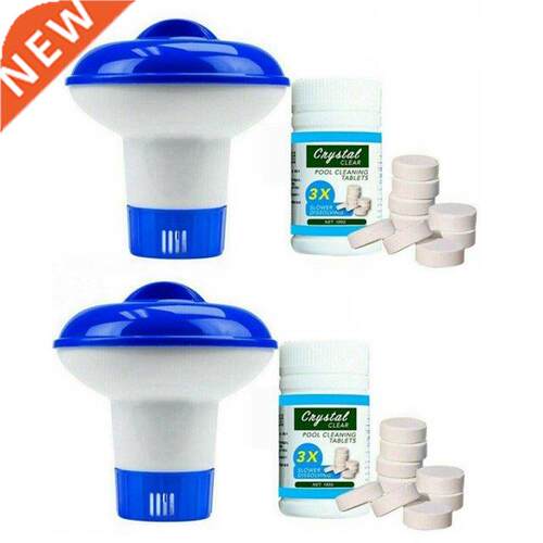 2X 100G Swimming Pool Cleaning Tablet Floating Chlorine Hot