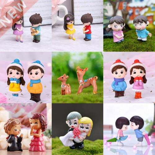 2pcs/set  Micro Landscape Decor Terrarium Action Figures