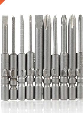 Electric Screwdriver with 10pcs Bits Stepless Speed AC110V-