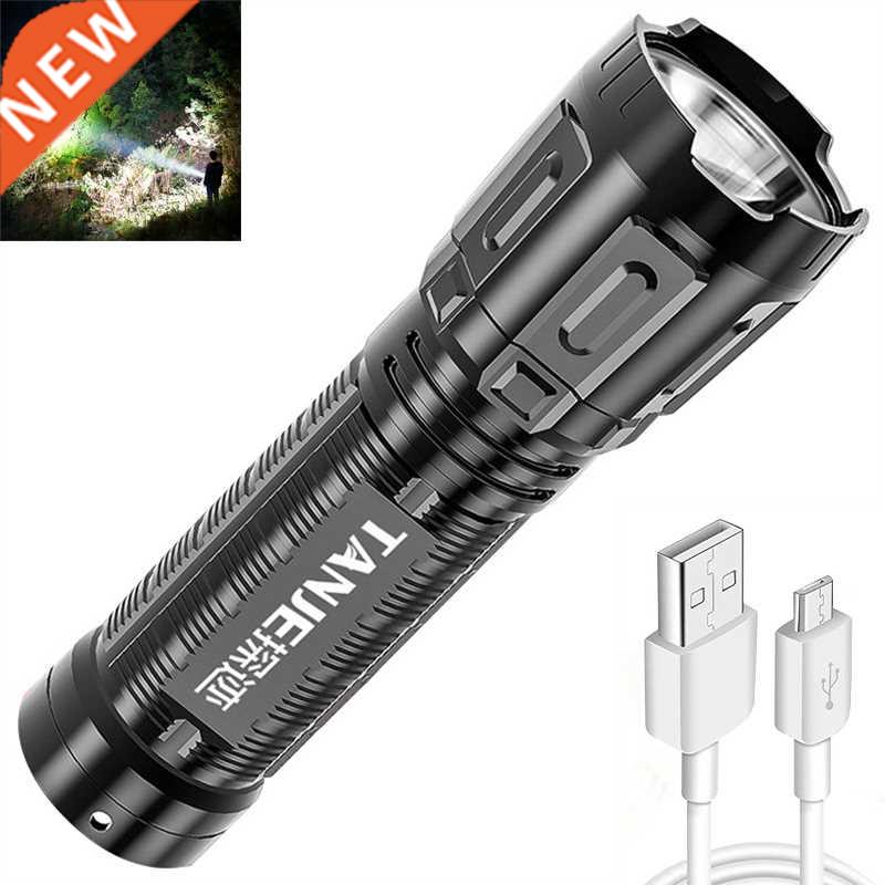 Strong Bright Mini Led Flashlight Usb Rechargeable Battery P
