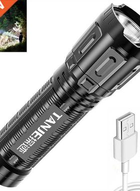 Strong Bright Mini Led Flashlight Usb Rechargeable Battery P