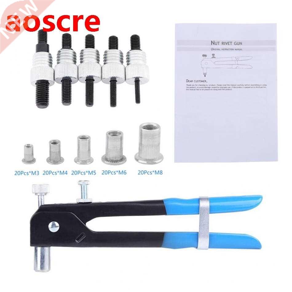 M-M8 Blind Rivet Nuts Threaded Insert and Rivet GunTool Riv