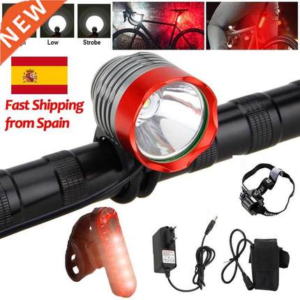 Front Bike Headlight T6 LED Bicycle Lamp Headlight  Switch