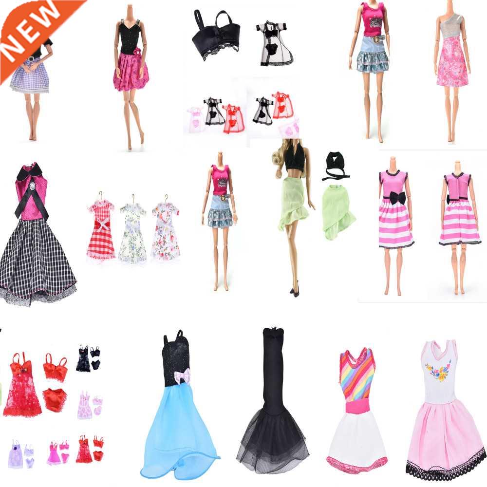 1pc Doll Clothes Fashion Dress Daily Wear Skirt Party Gown B