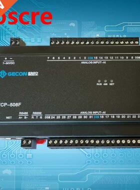 2AI analog quantity 4-20MA 0-10V ADC acquisition Ethernet I