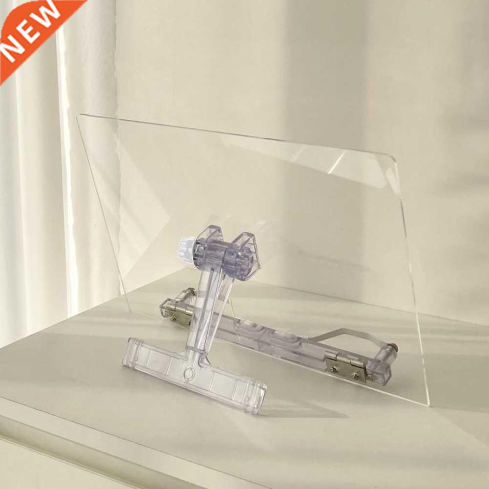 Transparent Tablet Stand Acrylic Reading Bookshelf for Table