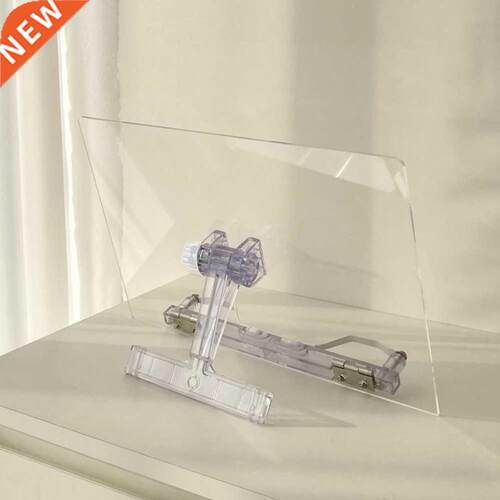 Transparent Tablet Stand Acrylic Reading Bookshelf for Table