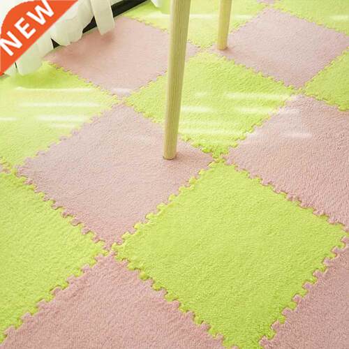 DIY Jigsaw Plush Carpet Baby Puzzles Playmat Area Rug Interl