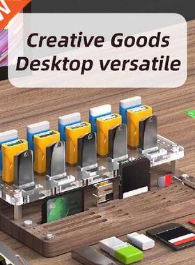 Protector Holder Wooden Mini For Memory Card SD Card Solid