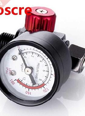 Pneumatic Airbrush Air Pressure Gauge 0-140 PSI Oil Water Tr