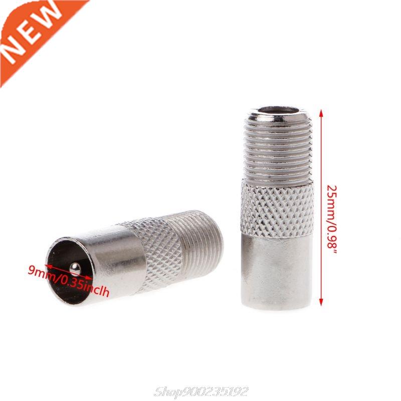 5 Pcs RF Coax Straight Connector F Female to RF Male TV Ante