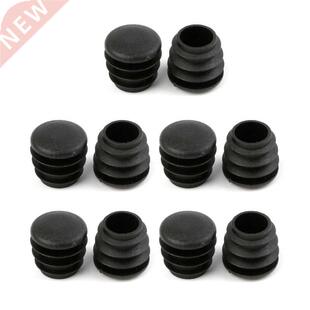 10Pcs Plug Cap Bung Leg End Furniture Plastic Black Blanking