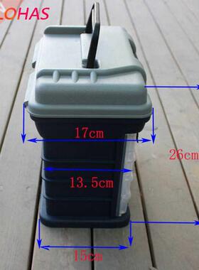 27*17*26cm 5 Layer PP+ABS Big Fishing Tackle Box High Qualit