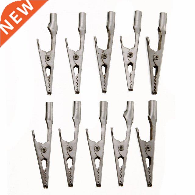 100pcs 51mm Length Electrical Crocodile Clamps Cable Lead Te