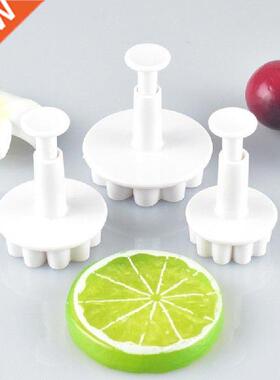 3Pcs/Set Mini Heart Flower Mold Plastic Plunger DIY Cake