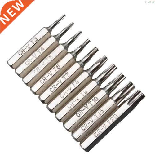 10PCS CR-V Torx Screwdriver Bits Set T3 T4 T5 T6 T7 T8 T9 T1