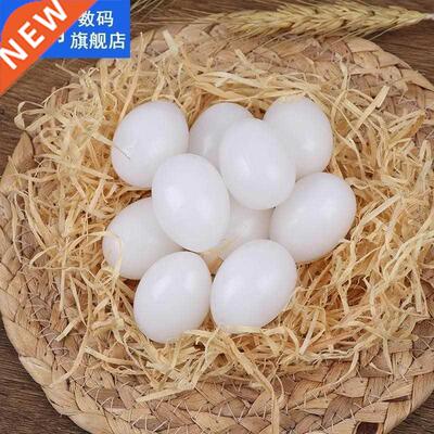 New 10PCS Fake Eggs Plastic Pigeon Egg Solid Pigeon Fake Egg