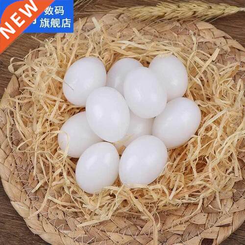 New 10PCS Fake Eggs Plastic Pigeon Egg Solid Pigeon Fake Egg