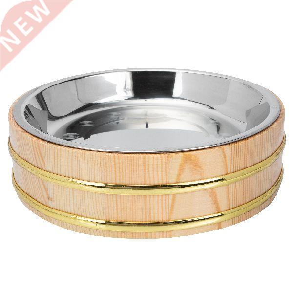 Rice Sushi Bucket Bowl Plate Tub Serving Wood Mixing Food