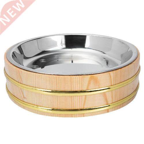 Rice Sushi Bucket Bowl Plate Tub Serving Wood Mixing Food