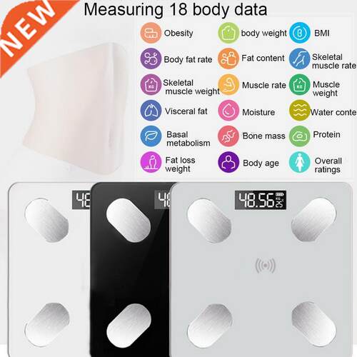 Smart Body Fat Scale LCD Digital Wireless Bluetooth Reciver