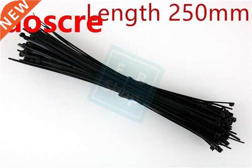 Free shipping 3x250mm self locking Plastic Zip tie nylon Cab