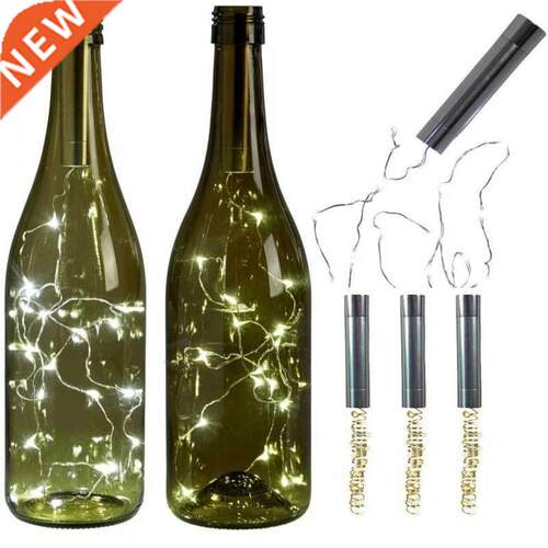 Led Wine Bottle Light Copper Wire String Light Home Bistro W