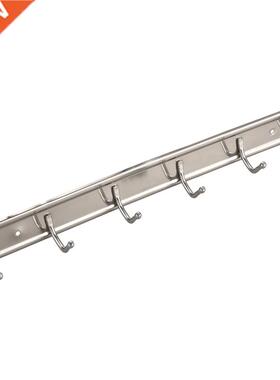 Household Metal Wall Mounted 6 Hooks Towel Rack Hanger 15