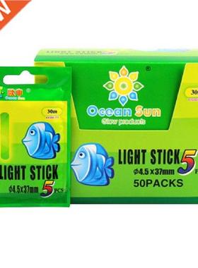 50Pcs 4.5*37mm Fishing Float Fluorescent Lightstick Light
