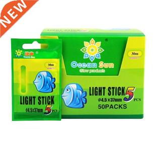 50Pcs 4.5*37mm Fishing Float Fluorescent Lightstick Light