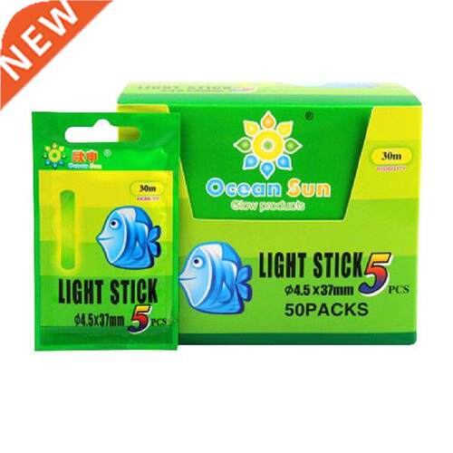 50Pcs 4.5*37mm Fishing Float Fluorescent Lightstick Light