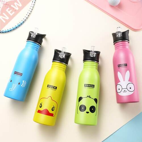 500ML Cartoon Children Outdoor Portable Water Bottle Stainle