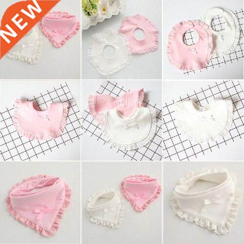 Baby Bibs Burp Absorbent Cloth Cotton Newborn Lace Bow