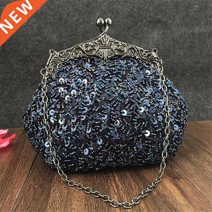 2022 New arrival Clutch Purse Silver Crystal Evening Bag Wom
