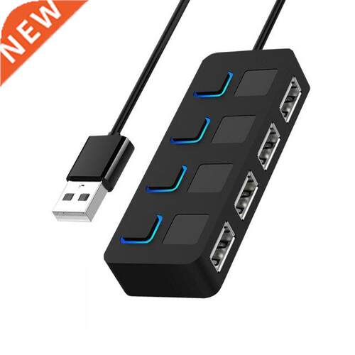 USB 2.0 HUB Multi USB Splitter 4 Ports Expander USB Power Ad