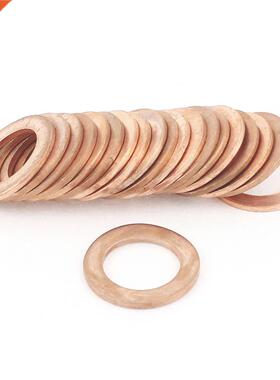 20Pcs 14mmx22mmx1.5mm Copper Crush Washer Flat Ring Gasket F