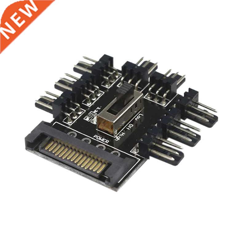 hot-Multi Way Splitter Cooler Cooling Fan Hub PC Computer SA