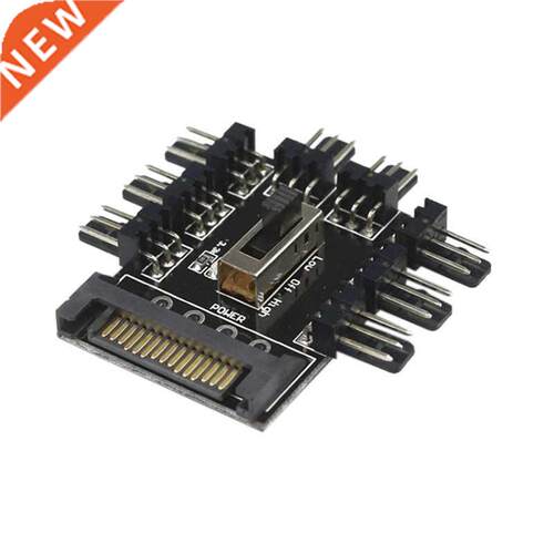 hot-Multi Way Splitter Cooler Cooling Fan Hub PC Computer SA