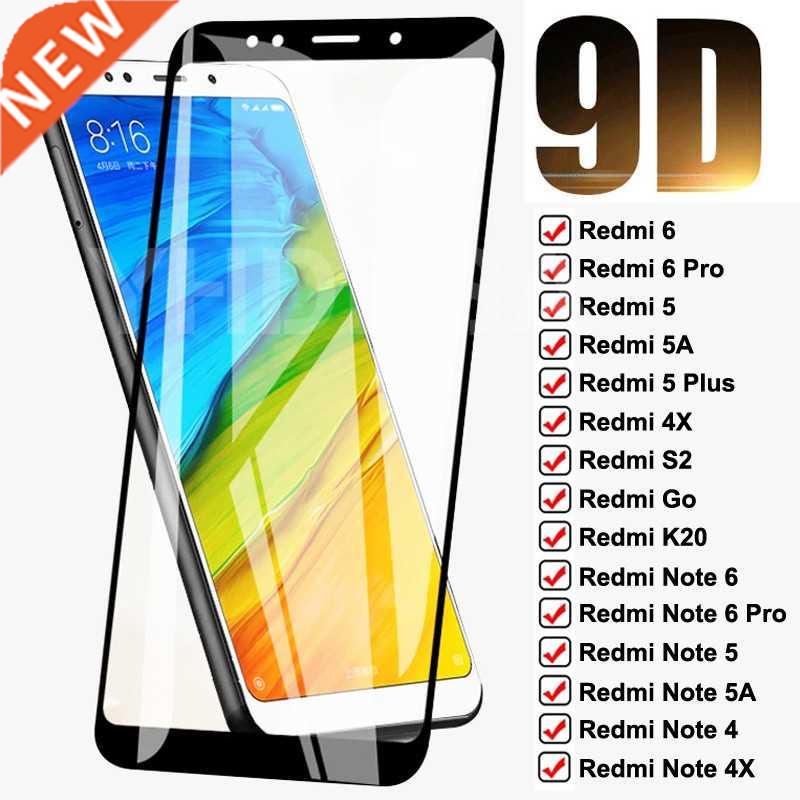 9D Tempered Glass For Xiaomi Redmi 5 Plus 5A 6 6A 4X S2 Go K